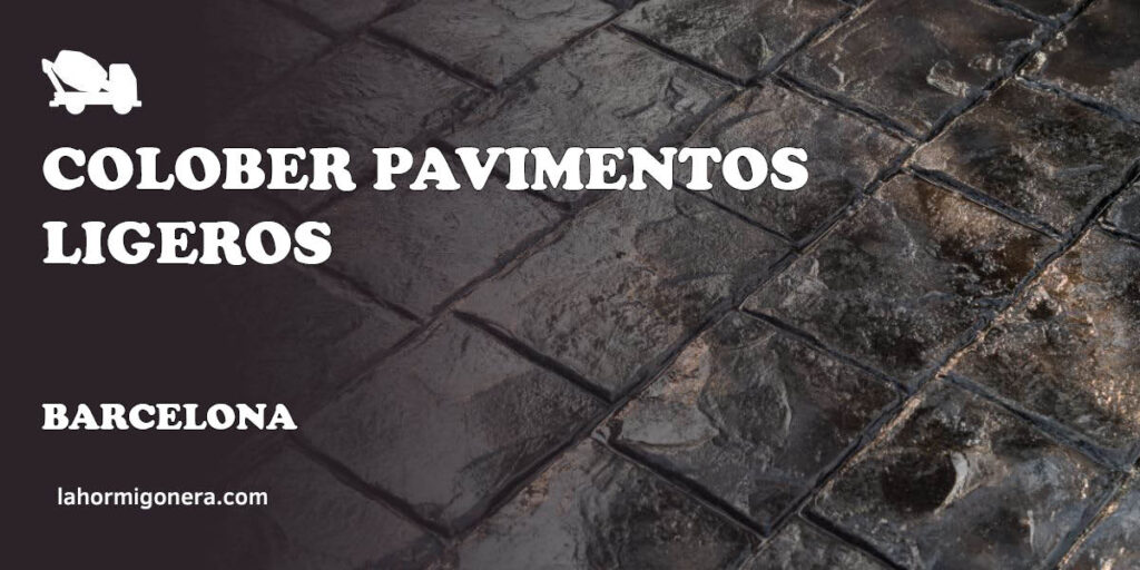 Colober Pavimentos Ligeros - hormigón impreso en Barcelona