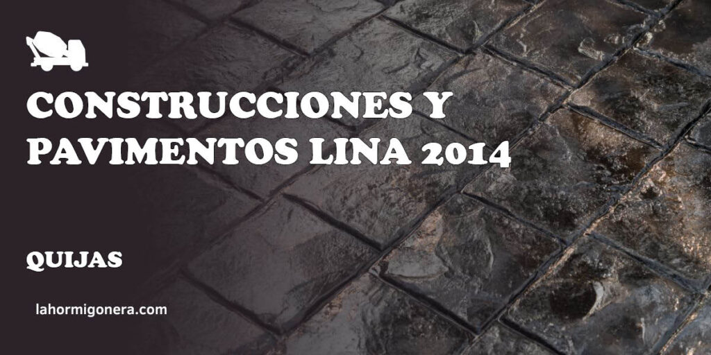 Construcciones y Pavimentos Lina 2014 - hormigón impreso en Quijas