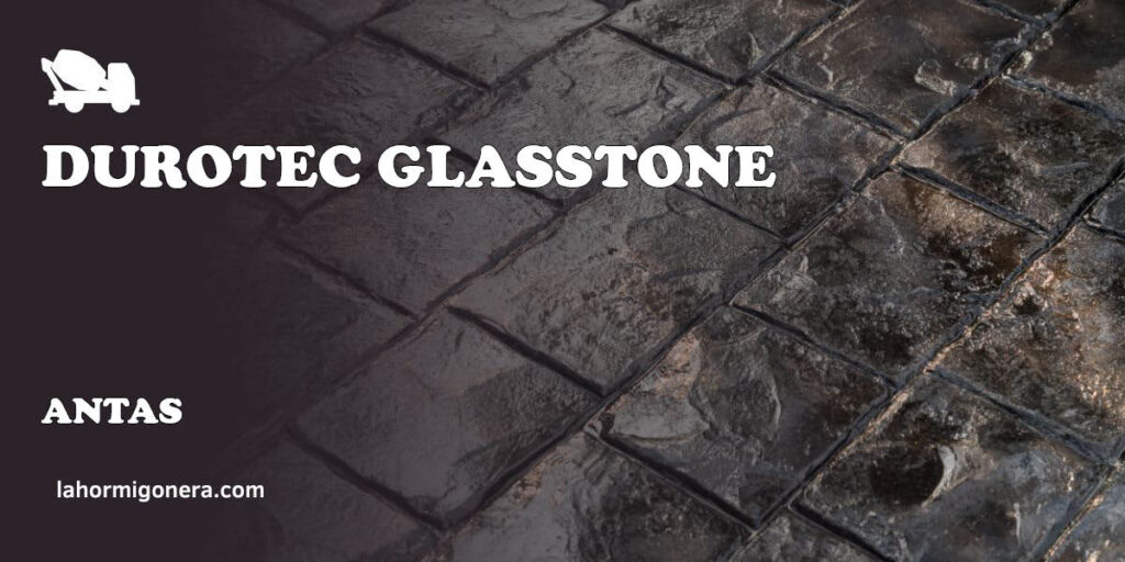 Durotec Glasstone - hormigón impreso en Antas