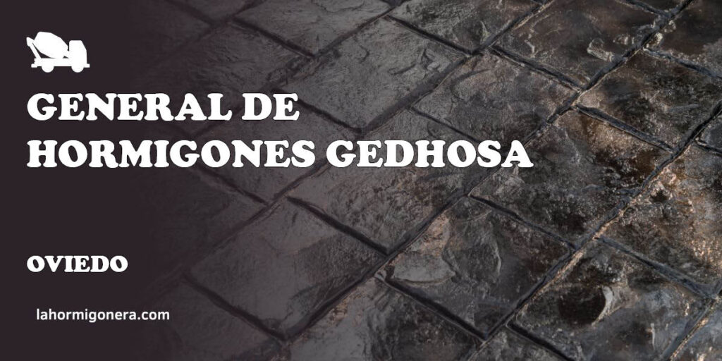 General De Hormigones GEDHOSA - hormigón impreso en Oviedo