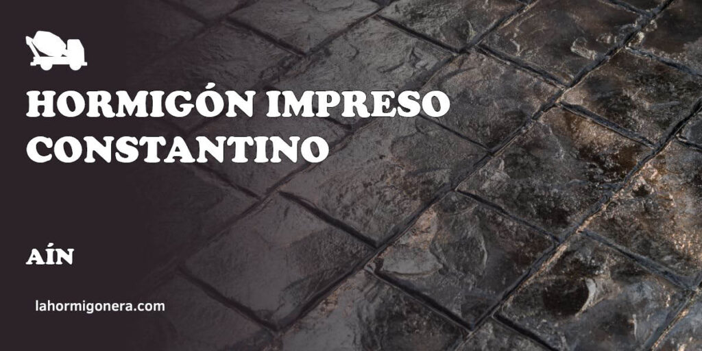 Hormigón Impreso Constantino - hormigón impreso en Aín