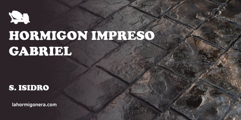 Hormigon Impreso Gabriel - hormigón impreso en S. Isidro