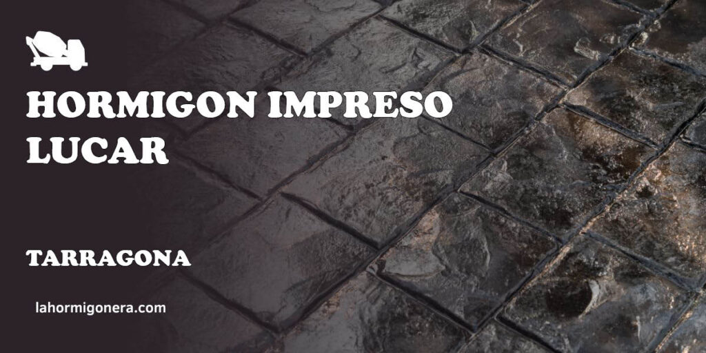 HORMIGON IMPRESO LUCAR - hormigón impreso en Tarragona