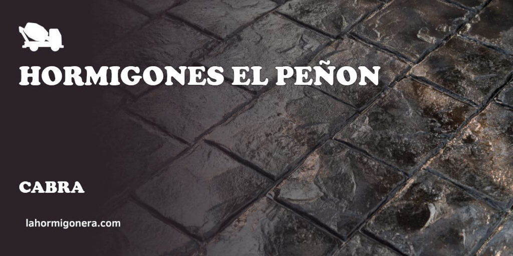 Hormigones El Peñon - hormigón impreso en Cabra