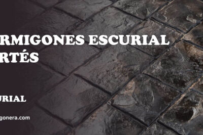 Hormigones Escurial Cortés - hormigón impreso en Escurial