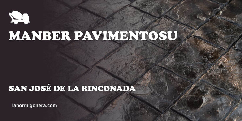 Manber PavimentosU - hormigón impreso en San José de la Rinconada