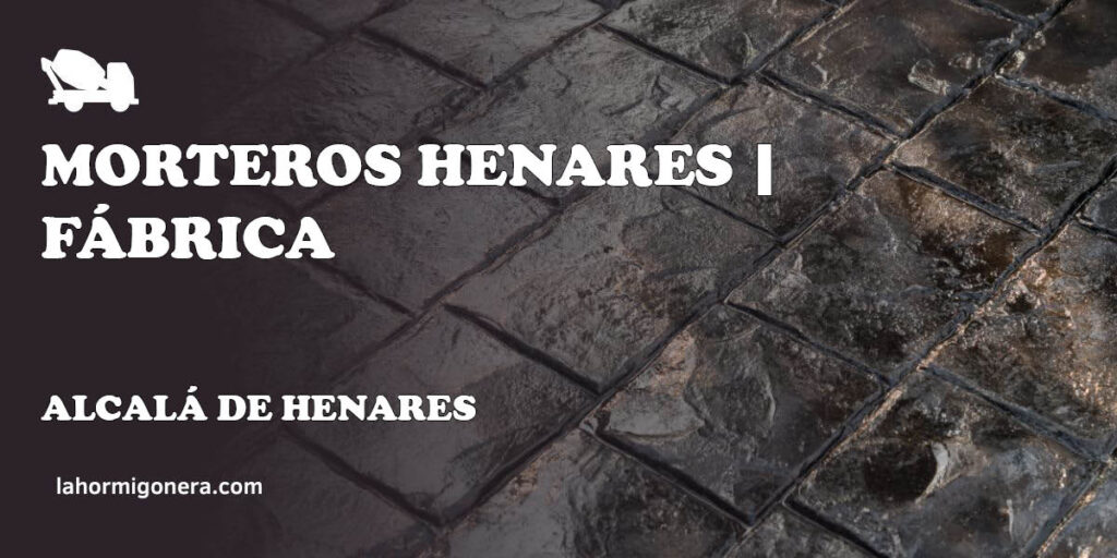 Morteros Henares | Fábrica - hormigón impreso en Alcalá de Henares