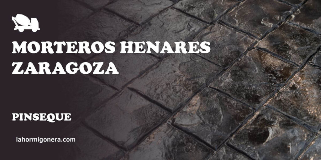 Morteros Henares Zaragoza - hormigón impreso en Pinseque