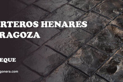 Morteros Henares Zaragoza - hormigón impreso en Pinseque