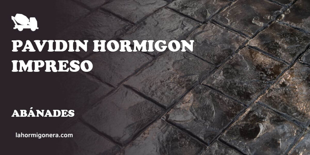 Pavidin Hormigon Impreso - hormigón impreso en Abánades