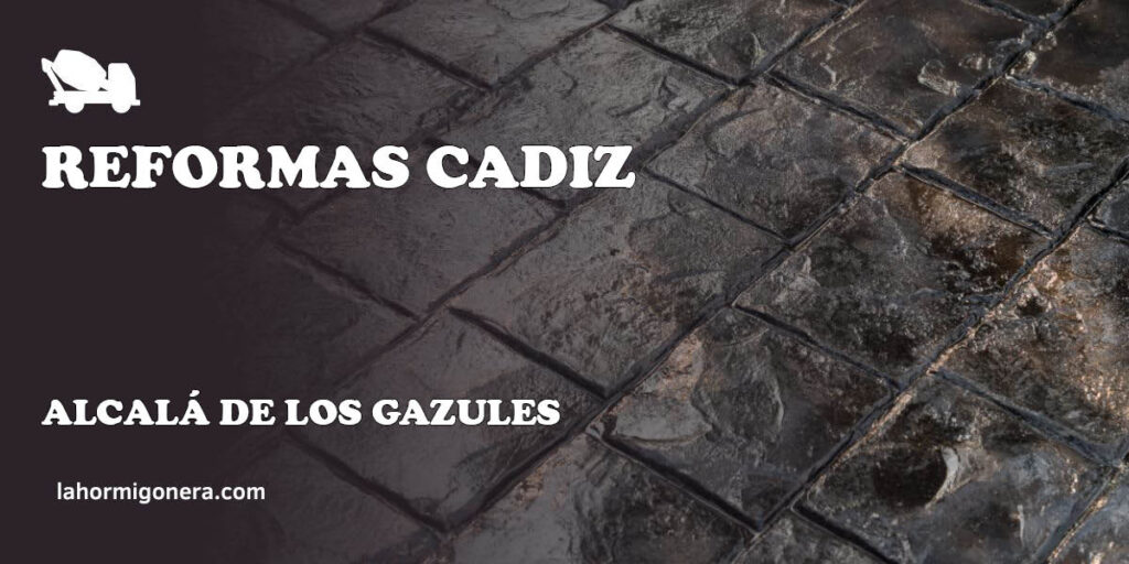 Reformas Cadiz - hormigón impreso en Alcalá de los Gazules