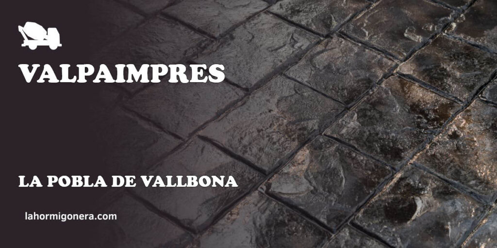 Valpaimpres - hormigón impreso en La Pobla de Vallbona