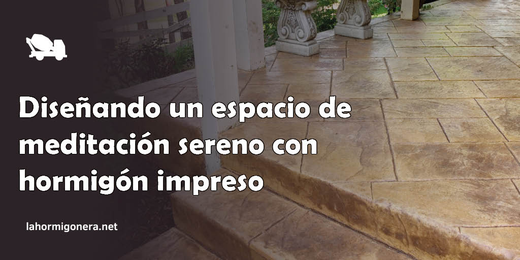 Diseñando un espacio de meditación sereno con hormigón impreso