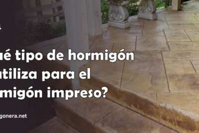 ¿Qué tipo de hormigón se utiliza para el hormigón impreso?